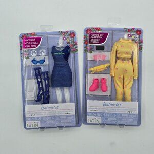 Latinistas Fashion Pack “Dance Night” 6 Piece Outfit and Accessories